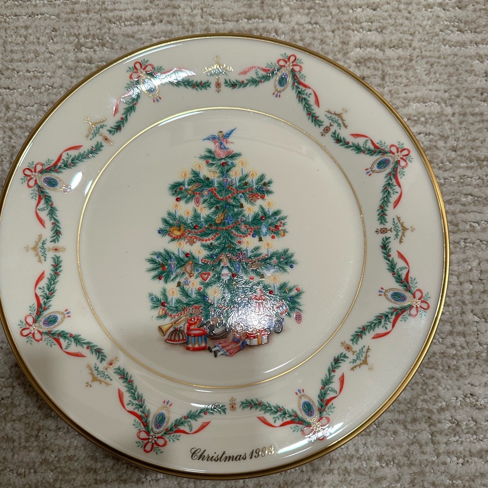 Lenox 1993 Christmas Tree Plate
